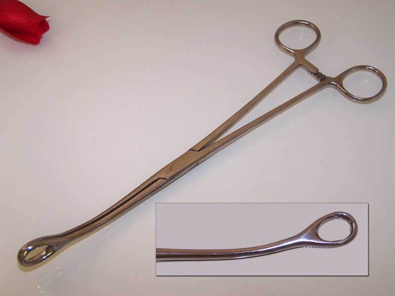 Foerster Clamps w/ lock Curved 9.5" - Stainless Steel [ 12 Pcs Box ]