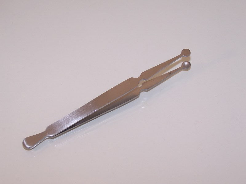 Bead Holding Tweezer 4"- Stainless Steel [12 Pcs Box]